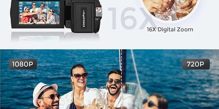 Digital HD Camera with Rotating Screen