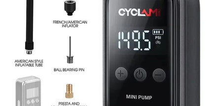 Mini Electric Bicycle Air Pump 150PSI Portable Inflator