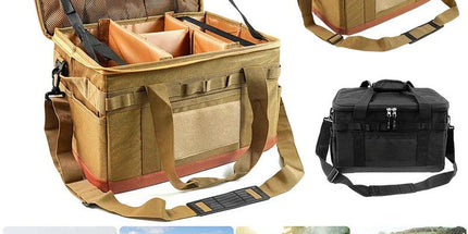 30L Camping Organizer  Storage Bag Khaki