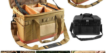 30L Camping Organizer  Storage Bag Khaki