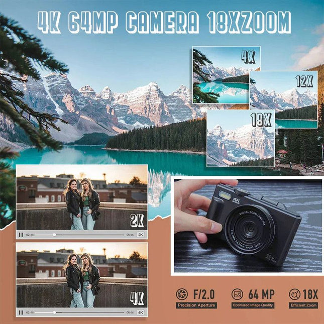 4K Digital Camera for Photography