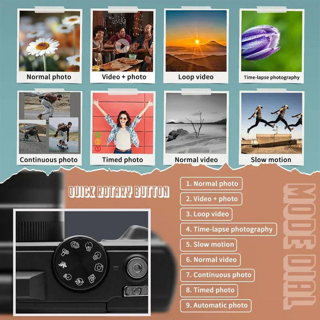 4K Digital Camera for Photography