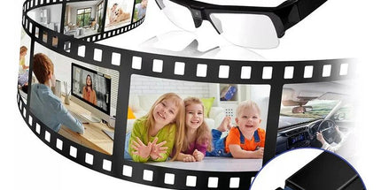 1080P HD Mini Camera Glasses Wearable DVR Video Recorder Black