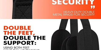 Pull-Up Assistance Bands Set 300LB Resistance Black