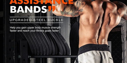 Pull-Up Assistance Bands Set 300LB Resistance Black
