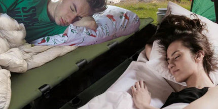 Portable Camping Cot Compact Folding Bed Green