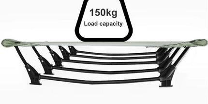 Portable Camping Cot Compact Folding Bed Green