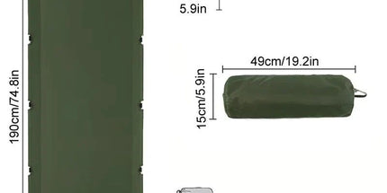 Portable Camping Cot Compact Folding Bed Green