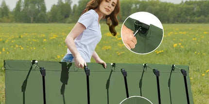 Portable Camping Cot Compact Folding Bed Green