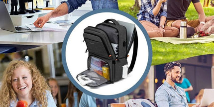 Waterproof Insulated Cooler Backpack Black