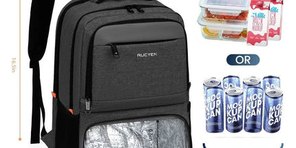 Waterproof Insulated Cooler Backpack Black