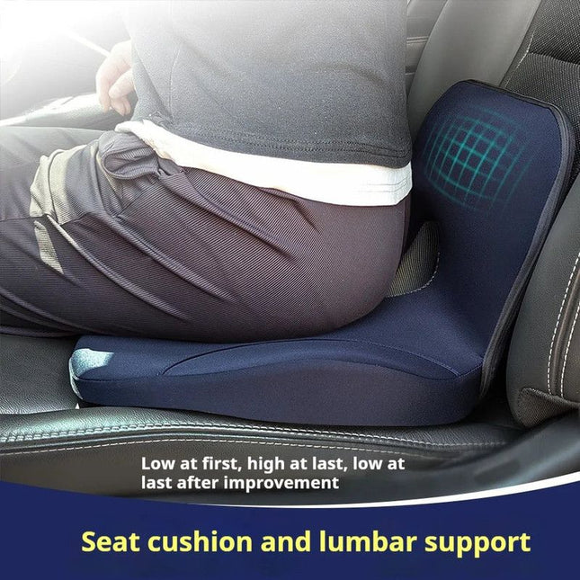 L-Shaped Memory Foam Seat Cushion Ergonomic Hip Lumbar Support