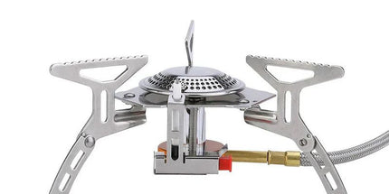 Portable Split Gas Stove Silver