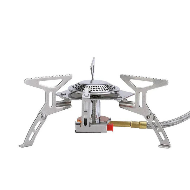 Portable Split Gas Stove Silver
