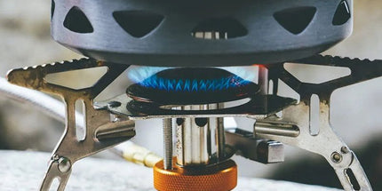 Portable Split Gas Stove Silver