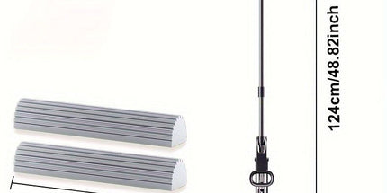 Sponge Mop Super Absorbent with 2 Mop Heads