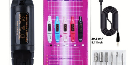 Electric Nail Drill Kit for Acrylic & Gel Removal