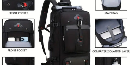 50L Hiking Backpack with Shoe Compartment