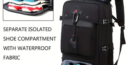 50L Hiking Backpack with Shoe Compartment