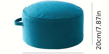 Thicken Linen Round Pouf Ottoman