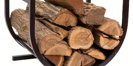 U-Shaped Metal Firewood Rack Stand