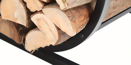 U-Shaped Metal Firewood Rack Stand