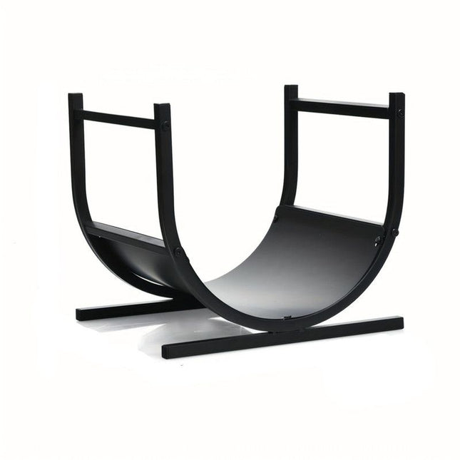 U-Shaped Metal Firewood Rack Stand