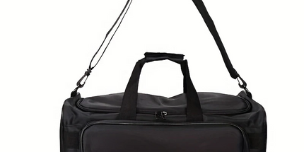 Nylon Duffel Bag with Shoe Compartment