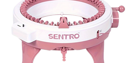 48-Needle Pink Knitting Machine Kit for DIY Crafts