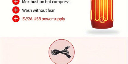 Heated Arm Massager Sleeve with USB Compression Therapy