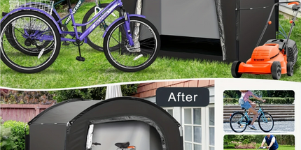 4-Bike Waterproof Outdoor Storage Tent Cover
