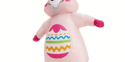 Oversized Inflatable Easter Bunny Costume USB/Battery Powered