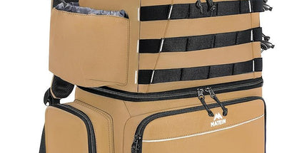 Fishing Tackle Backpack with Rod Holders & Cooler