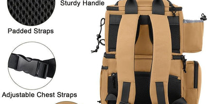 Fishing Tackle Backpack with Rod Holders & Cooler