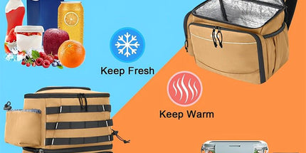 Fishing Tackle Backpack with Rod Holders & Cooler