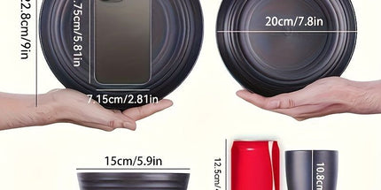 Shatterproof Tableware Set for Camping