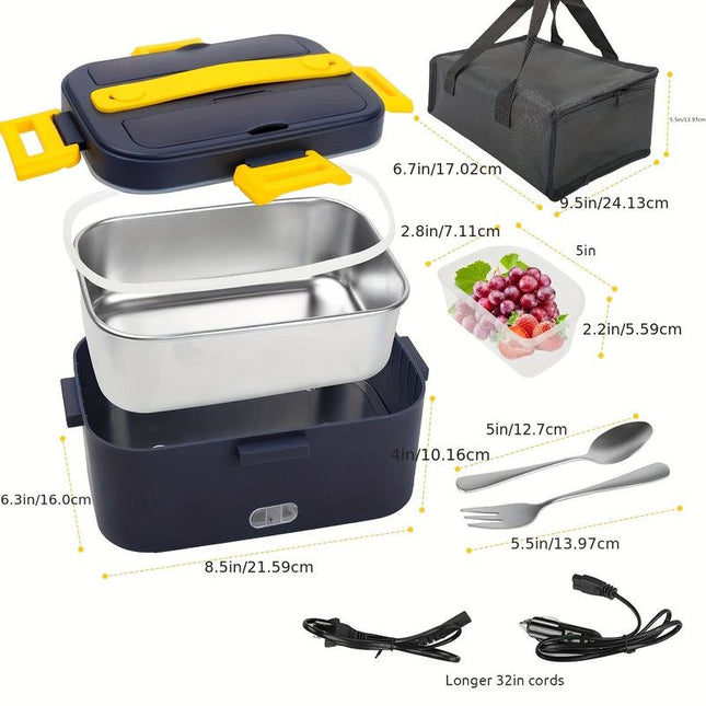 Electric Heated Lunch Box with Insulated Bag