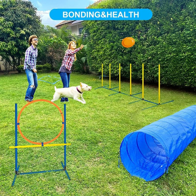 Foldable Dog Agility Training Tunnel