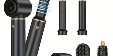 5-in-1 Hair Styler Hot Air Brush with 60000RPM