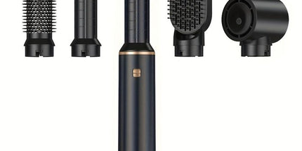 5-in-1 Hair Styler Hot Air Brush with 60000RPM