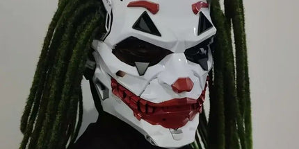 Joker Clown Costume Mask with Braids