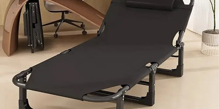 Foldable Oxford Cloth Sun Lounger with Headrest