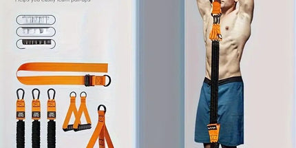 Adjustable Pull-Up Assist Belt with Resistance Band