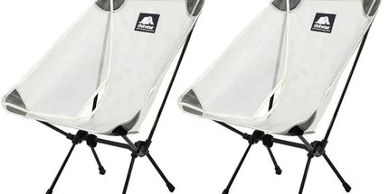2pcs Outdoor Moon Chairs White