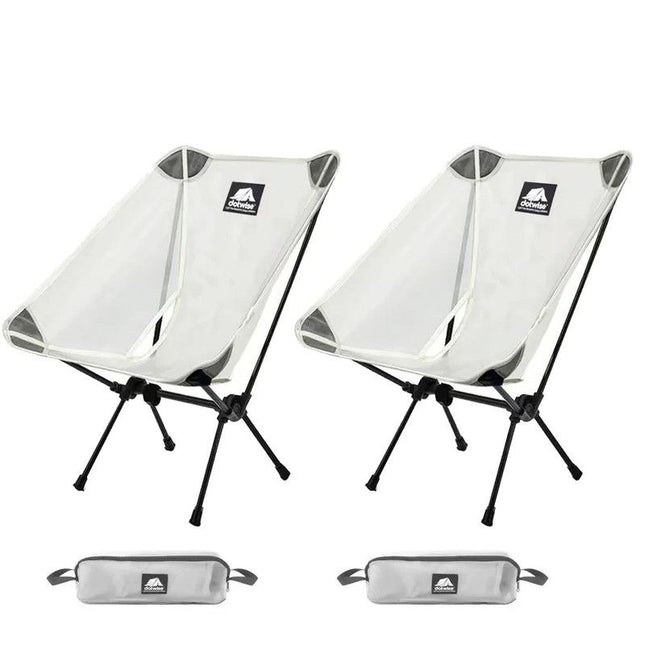 2pcs Outdoor Moon Chairs White