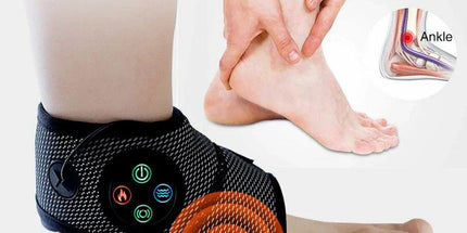 Electric Foot Ankle Massager with Heat Black