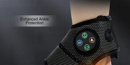 Electric Foot Ankle Massager with Heat Black