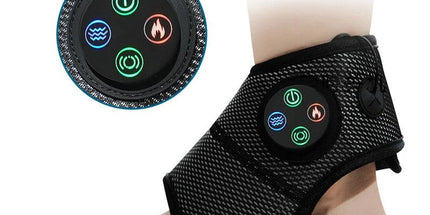 Electric Foot Ankle Massager with Heat Black