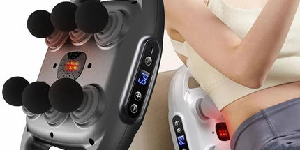 6-Head Fascia Massage Gun Tissue Muscle  Black