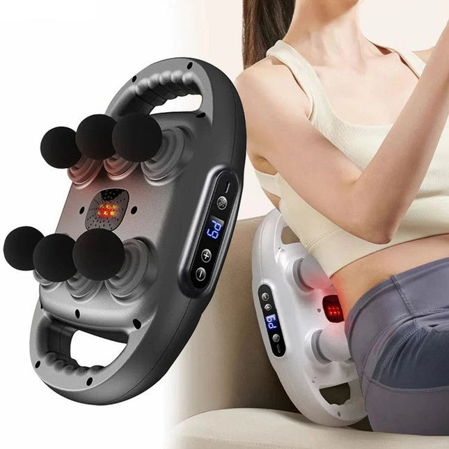 6-Head Fascia Massage Gun Tissue Muscle  Black